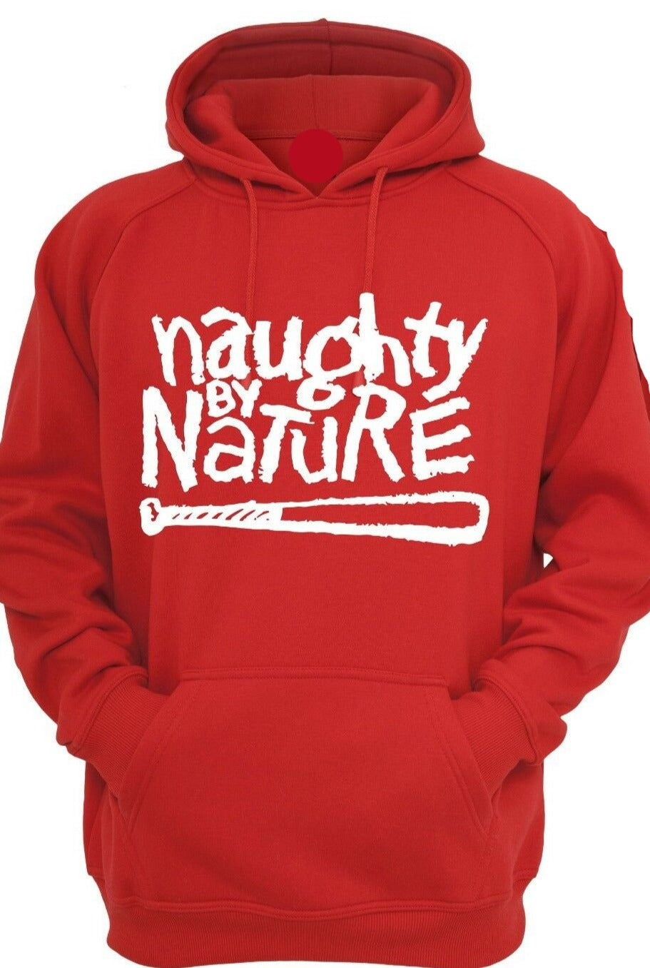 NAUGHTY BY NATURE HOODIE RED MENS/WOMENS